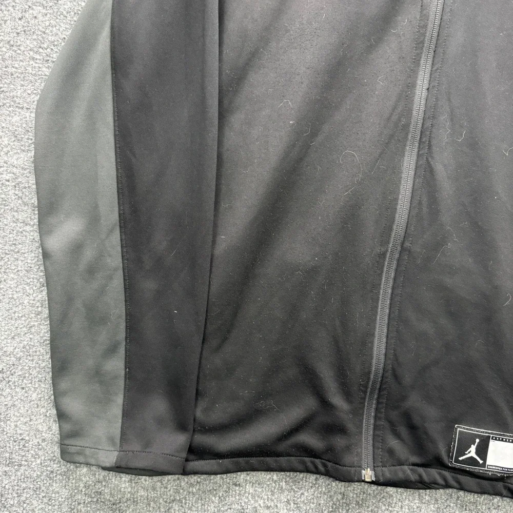 Jordan Dri-FIT Track Jacket Mens XL Black Gray Full Zip‎ Athletic Outdoor